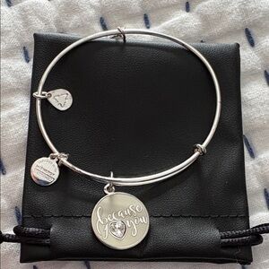 Alex and Ani Silver 'Because I Love You' Charm Bracelet
